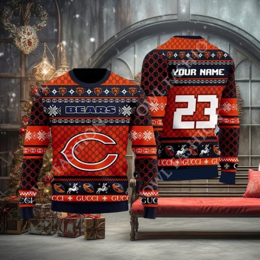 Chicago Bears Gucci Custom Christmas Sweater