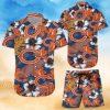 Chicago Bears Hawaiian Shorts and Shirt Summer Beach Shirt Full Over Print