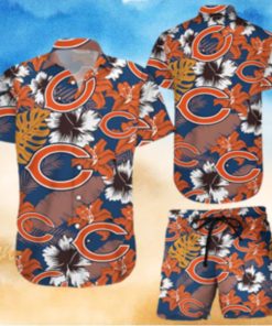 Chicago Bears Hawaiian Shorts and Shirt Summer Beach Shirt Full Over Print