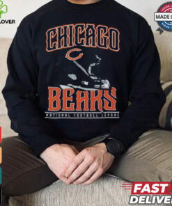 Chicago Bears Helmet Garment Dyed Heavyweight T Shirt