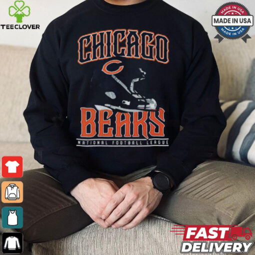 Chicago Bears Helmet Garment Dyed Heavyweight T Shirt