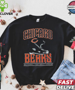 Chicago Bears Helmet Garment Dyed Heavyweight T Shirt