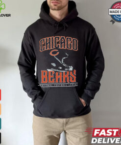 Chicago Bears Helmet Garment Dyed Heavyweight T Shirt