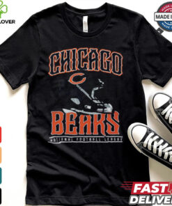 Chicago Bears Helmet Garment Dyed Heavyweight T Shirt