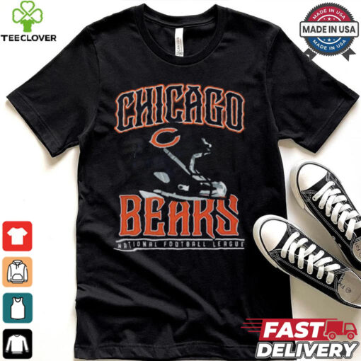 Chicago Bears Helmet Garment Dyed Heavyweight T Shirt