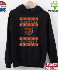 Chicago Bears Holiday Lights Sweater Long Sleeve T Shirt 1 Chicago Bears Holiday Lights Sweater Long Sleeve T Shirt