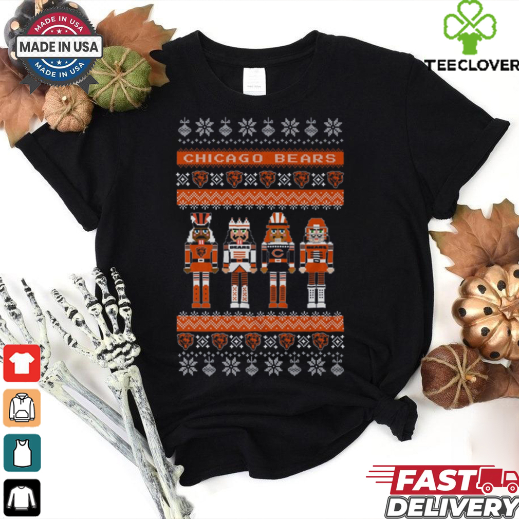 Chicago Bears Holiday Nutcracker Sweater T Shirt Chicago Bears Holiday Nutcracker Sweater T Shirt