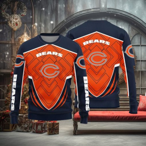 Chicago Bears Knitted Sweater For Christmas