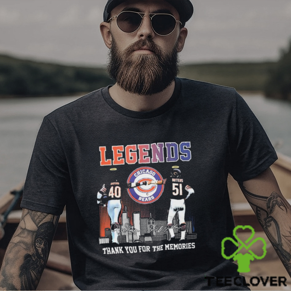 Chicago Bears Legends Sayers And Butkus Signatures Shirt Chicago Bears Legends Sayers And Butkus Signatures Shirt