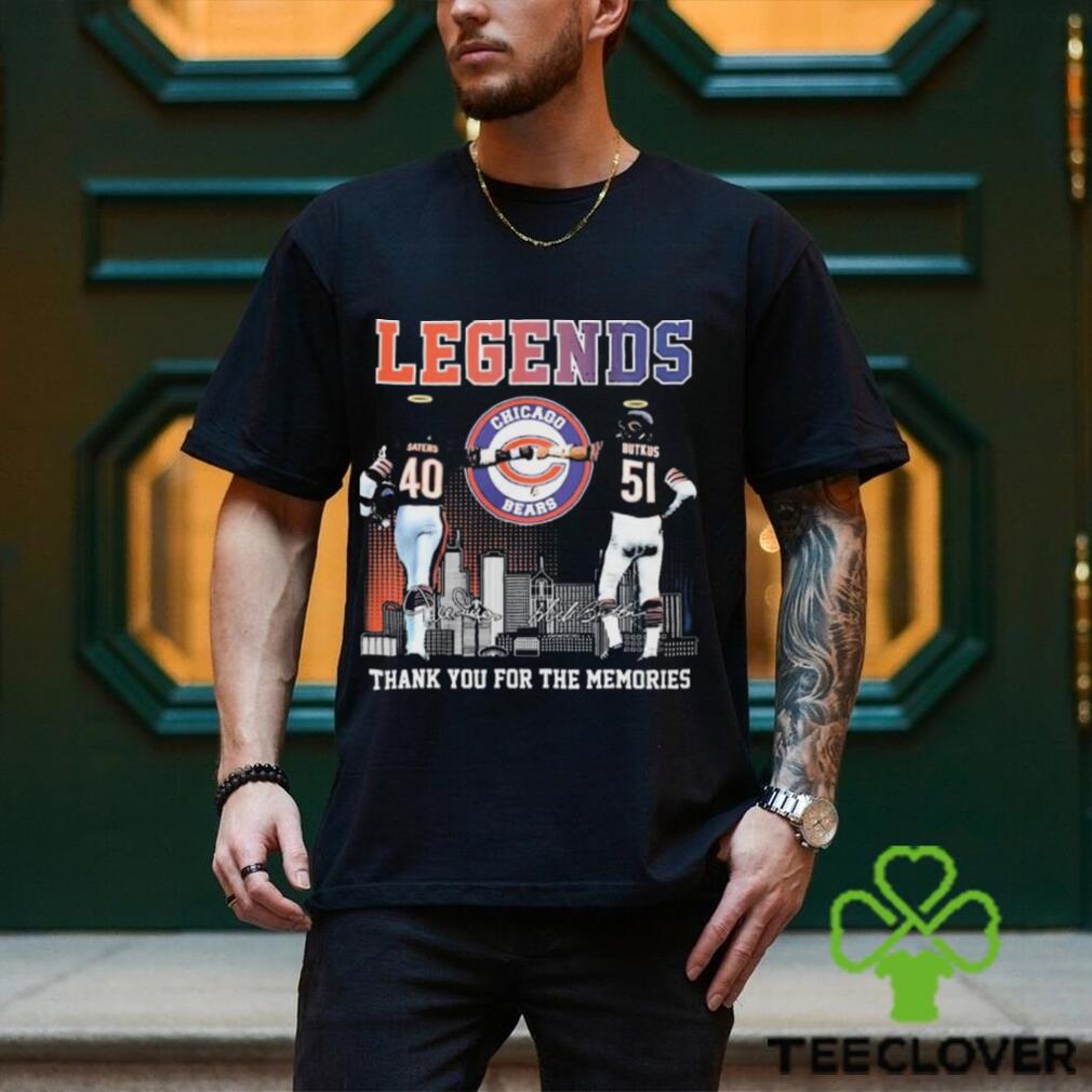 Chicago Bears Legends Sayers And Butkus Signatures Shirt Chicago Bears Legends Sayers And Butkus Signatures Shirt