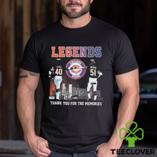 Chicago Bears Legends Sayers And Butkus Signatures Shirt