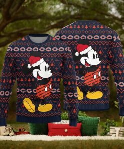 Chicago Bears Mick Mouse Teams Pattern Knitted Sweater For Christmas