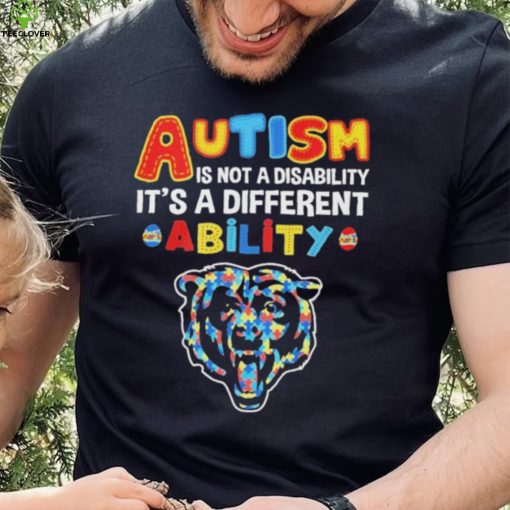 Chicago Bears NFL Autism Is Not A Disability 2024 Shirt