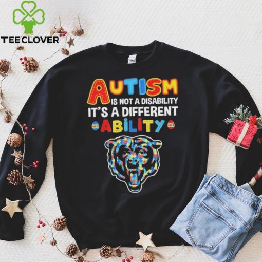 Chicago Bears NFL Autism Is Not A Disability 2024 Shirt