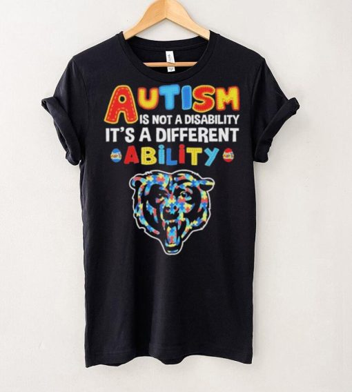 Chicago Bears NFL Autism Is Not A Disability 2024 Shirt