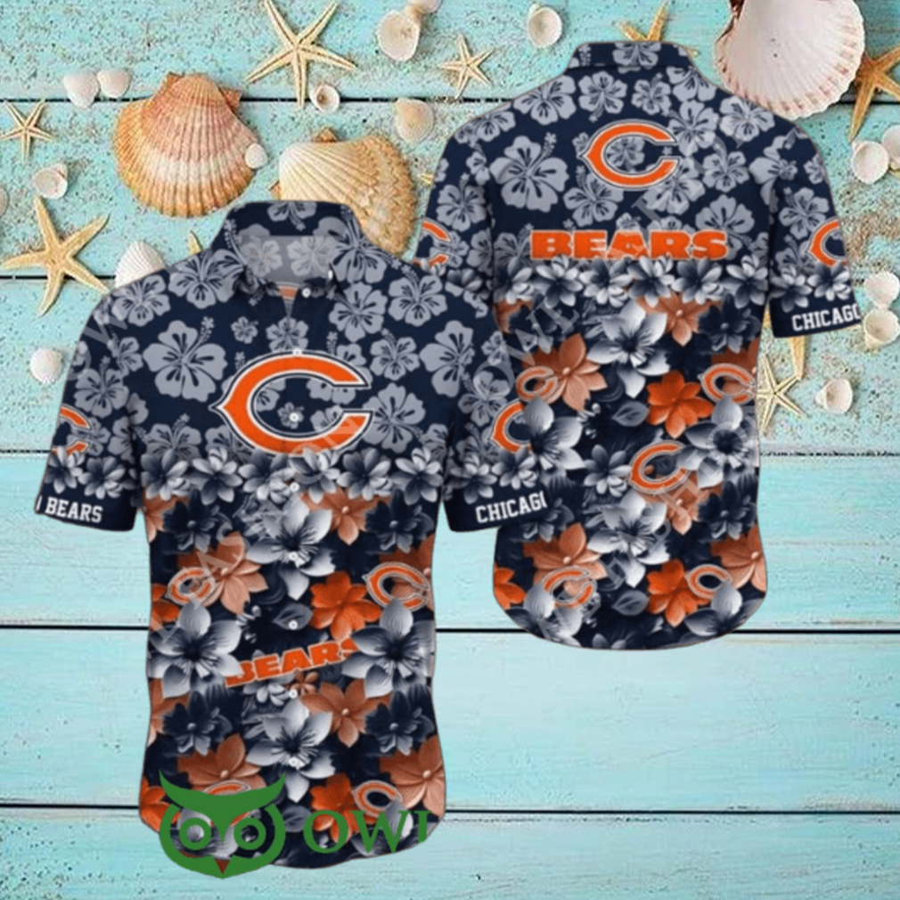 Chicago Bears NFL Floral Hawaiian Shirt Trending Summer Chicago Bears NFL Floral Hawaiian Shirt Trending Summer