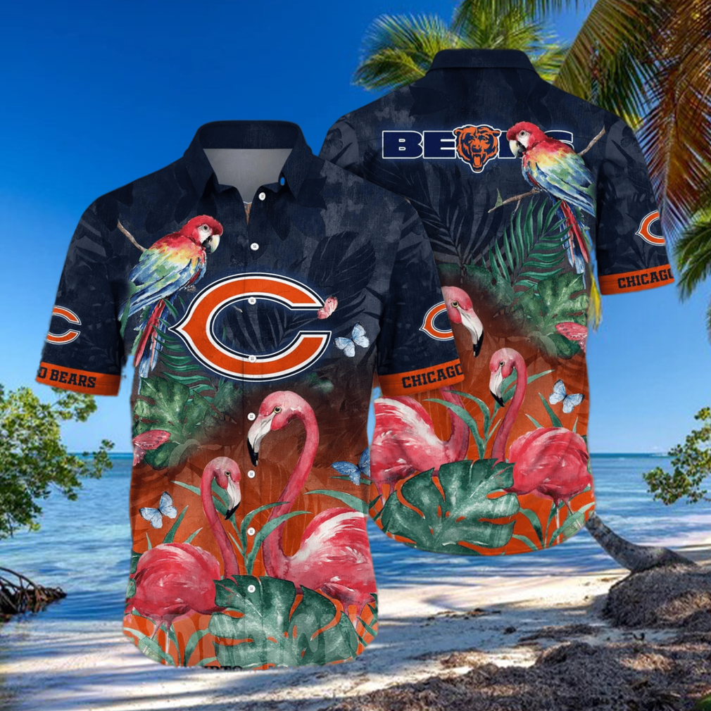 Chicago Bears NFL Flower Full Printing Hawaiian Shirt Chicago Bears NFL Flower Full Printing Hawaiian Shirt