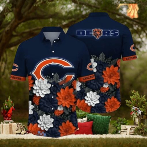 Chicago Bears NFL Flower Hawaii Shirt Style Gift For Men And Women