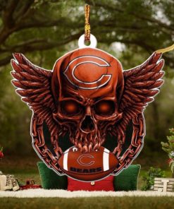 Chicago Bears NFL Football Skull Xmas Gifts Christmas Tree Decorations Ornament