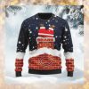 Chicago Bears NFL Football Team Logo Symbol Santa Claus Custom Name Personalized 3D Ugly Christmas Sweater Shirt For Men And Women On Xmas Days