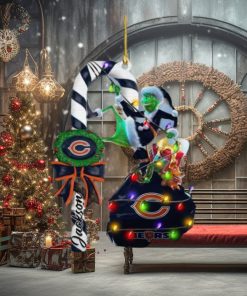 Chicago Bears NFL Grinch Candy Cane Personalized Xmas Gifts Christmas Tree  Decorations Ornament - Mugteeco