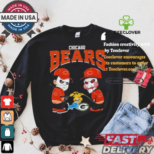 Chicago Bears NFL Halloween Peeing Funny Shirt