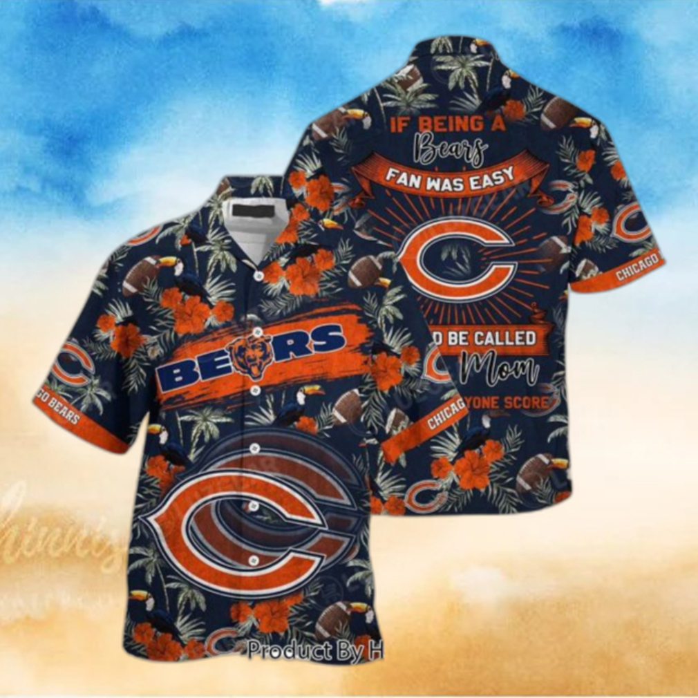 Chicago Bears camo Hawaiian shirt for sale 