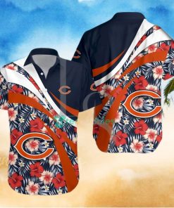 Chicago Bears NFL Hibiscus Tropical Flower Hawaiian Shirt