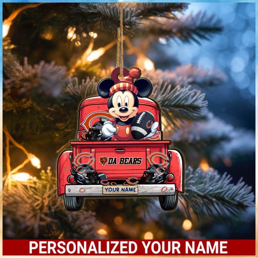 Chicago Bears NFL Mickey Ornament Personalized Your Name SP12102336ID05