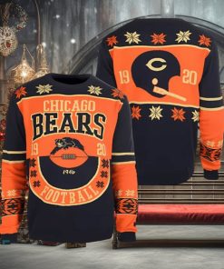 Chicago Bears NFL Retro Cotton Ugly Christmas Sweater