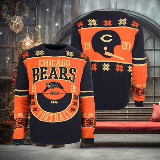Chicago Bears NFL Retro Cotton Ugly Christmas Sweater