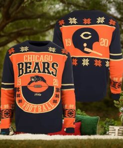 Chicago Bears NFL Retro Cotton Ugly Christmas Sweater