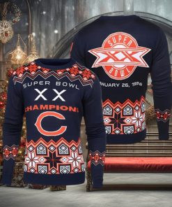 Chicago Bears NFL Super Bowl Commemorative Ugly Sweater