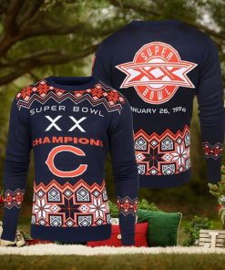 Chicago Bears NFL Super Bowl Commemorative Ugly Sweater