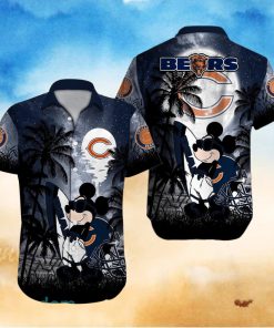 Chicago Bears NFL Team Logo Baby Yoda Hawaiian Shirt