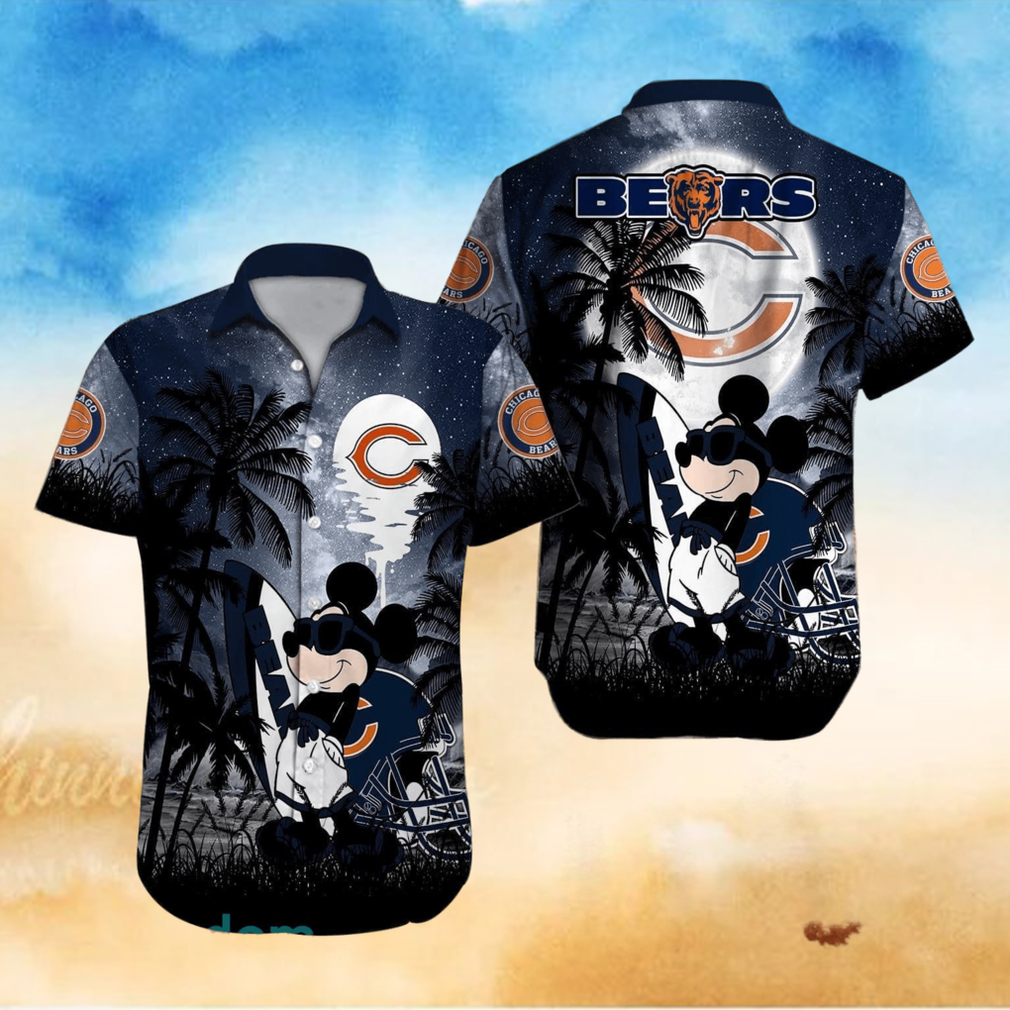 Chicago Bears NFL Team Logo Baby Yoda Hawaiian Shirt Chicago Bears NFL Team Logo Baby Yoda Hawaiian Shirt