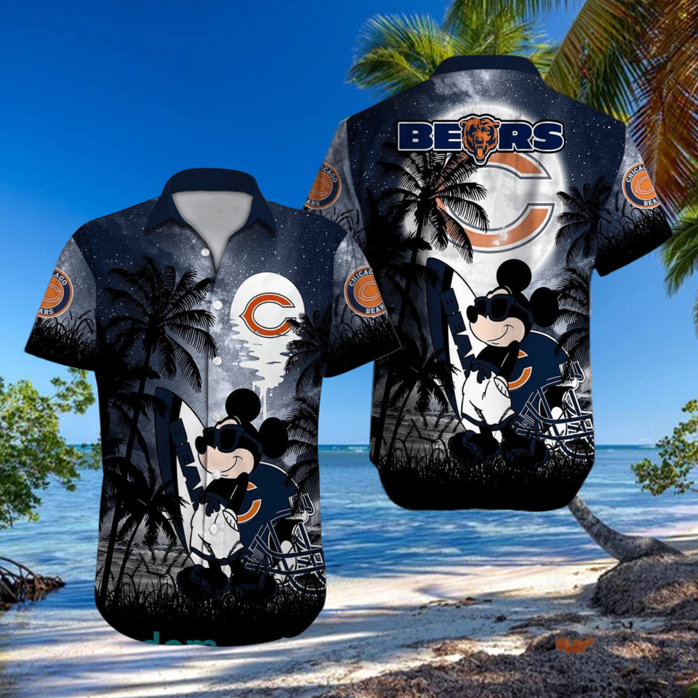 Chicago Bears NFL Team Logo Baby Yoda Hawaiian Shirt Chicago Bears NFL Team Logo Baby Yoda Hawaiian Shirt