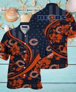 Chicago Bears NFL Us Flag Hawaiian Shirt Custom Summer Aloha Shirt