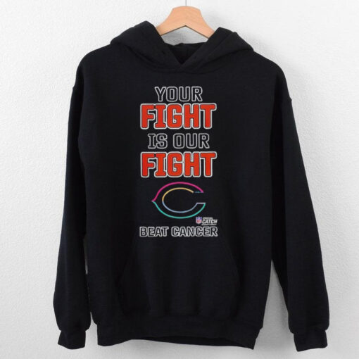 Chicago Bears NFL Your Fight Is Our Fight Beat Cancer Shirt