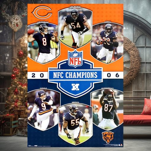 Chicago Bears Nfc Champions 2006 Commemorative Poster