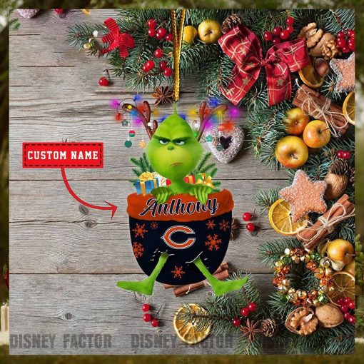 Chicago Bears Ornaments, Grinch Christmas Ornament, Nfl Football Christmas