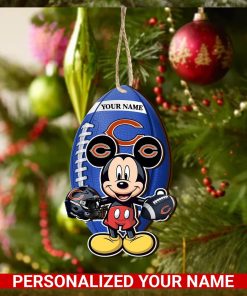 Chicago Bears Personalized Your Name Mickey Mouse And NFL Team Ornament SP161023165ID03