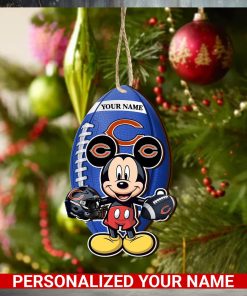 Chicago Bears Personalized Your Name Mickey Mouse And NFL Team Ornament SP161023165ID03