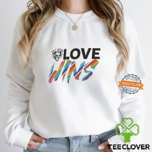 Chicago Bears Pride Love Wins 2024 Shirt