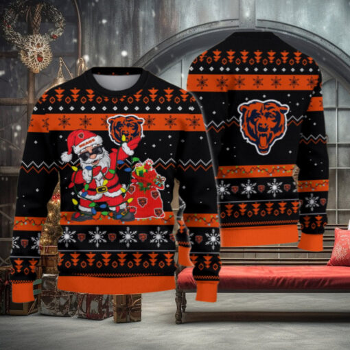 Chicago Bears Santa Claus Ugly Christmas Sweater