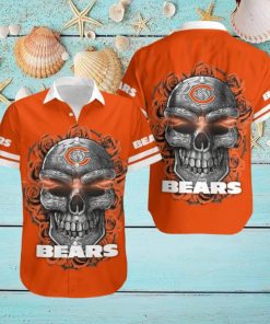 Chicago Bears Skull 3D Hawaiian Shirt Summer Collection