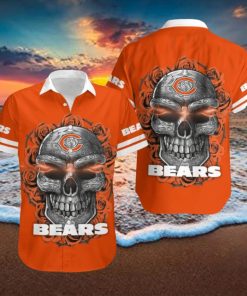 Chicago Bears Skull 3D Hawaiian Shirt Summer Collection
