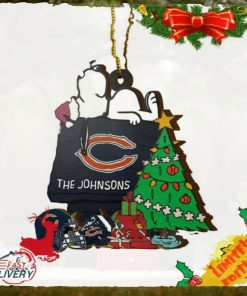 Chicago Bears Snoopy NFL Sport Ornament Custom Name