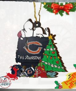 Chicago Bears Snoopy NFL Sport Ornament Custom Name