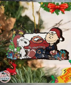 Chicago Bears Snoopy NFL Sport Ornament Custom Your Family Name